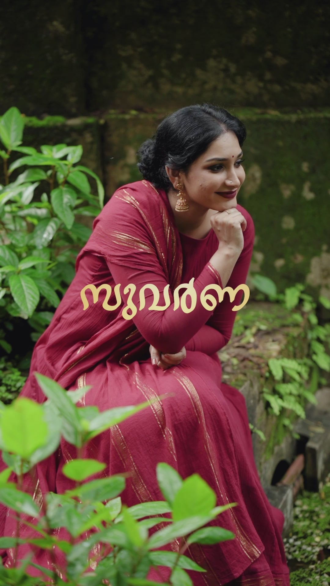 Maroon Anarkali